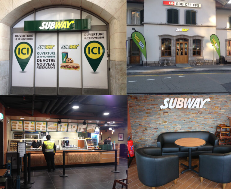 Lancement des 1ers PDV Subway en Suisse Romande